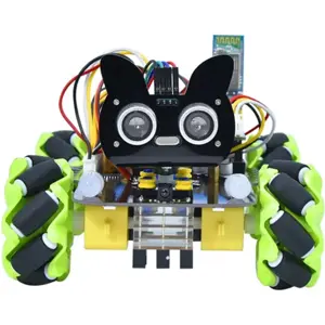 Kit Robô 4WD Mecanum c/ Raspberry Pi Pico, Sensores, Iluminação e controlo via Bluetooth/IR