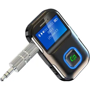 Recetor Áudio Bluetooth 5.3 com Jack 3.5mm e Função Mãos-Livres