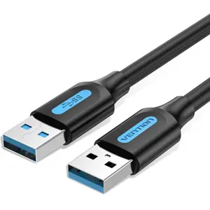 Cabo dados e carregamento USB-A <-> USB-A 3.0 5Gbps - 0.5 m - Preto