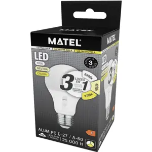 Bombilla LED E27 230VAC 10W CCT (3000/4000/6500K) 1000lm 270º