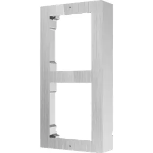 Moldura e caixa de encastrar de 2 módulos p/ videoporteiro modular