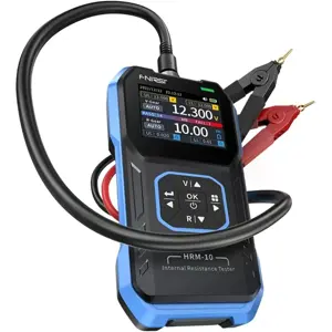Testador de resistência interna e tensão baterias 0-100V 200Ω precisão ±0,5%