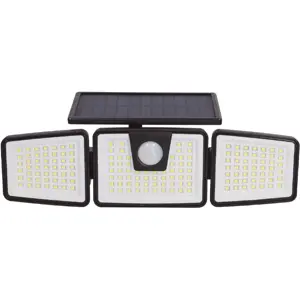 Proyector solar LED 7W 700lm orientable de pared con sensor de movimiento + crepuscular - IP44