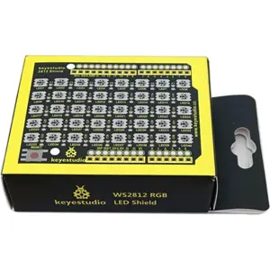 Shield Matriz LEDs RGB Endereçáveis (WS2812) para Arduino UNO – 40 LEDs (5x8)