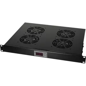 Painel de 4 ventoinhas com termostato para armário bastidor 19