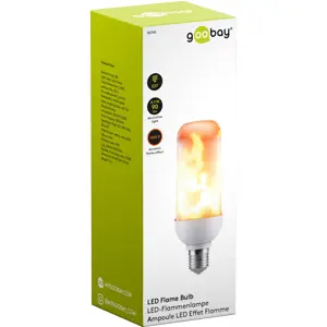 Lámpara LED E27 230V 1600K 4,5W - Efecto llama