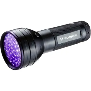 Lanterna UV para Deteção de Vestígios de Substâncias e Marcas de Segurança - 51 LEDs, 3xAA, IP65