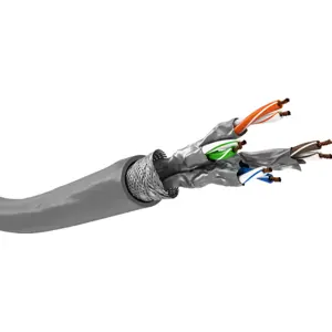 Cabo CAT6a S/FTP multifilar CU AWG26/7 - rolo 305m cinza