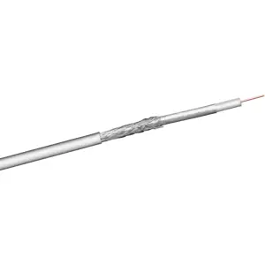 Cabo coaxial RG6 75Ω Ø6.9mm - branco- Bobine 100m