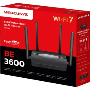 Router Wi-Fi 7 Dual-Band BE3600 (2880+688 Mbps) 1× WAN + 4× LAN Gigabit