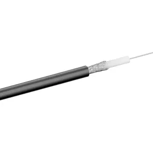 Cabo coaxial RG58 50Ω Ø5mm - preto - Bobine 100m