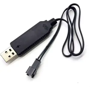 Cabo carregamento USB com ficha SM-2P - Li-Ion 3.7V