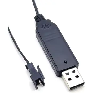 Cabo carregamento USB com ficha SM-2P - Li-Ion 3.7V