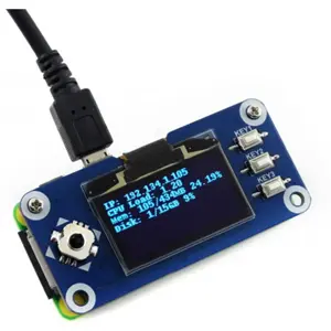 Placa expansão c/ display OLED 1.3" 128x64 px para Raspberry Pi