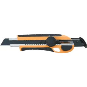 Faca de lâmina preta retráctil 18mm (HQ) - 155x45x28mm