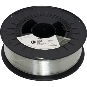 Rolo de filamento de impressão 3D em PETG de 1.75mm - Natural - 1000g