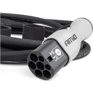 Cable de carga trifásico para coche eléctrico - Tipo2 32A (22kW) - IP55 - 5m