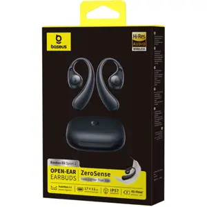 Auriculares True Wireless BT6.0 con estuche de batería 600mAh - negro