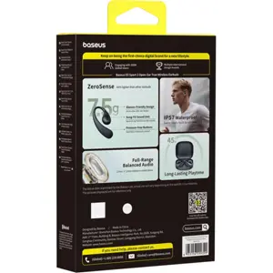 Auriculares True Wireless BT6.0 con estuche de batería 600mAh - negro