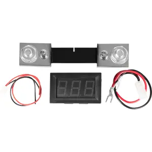 Amperímetro de panel digital 100A 4..30VDC 4 hilos 48×29×22mm c/ shunt externo