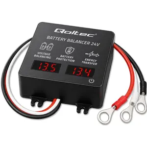 Balanceador de tensão para 2 Baterias 12V em série (24V) c/ display - LiFePO4 / AGM / GEL