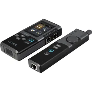 Testador multifunções de redes e linhas telefónicas (cabos/PoE/velocidade rede/NCV) c/ LCD a cores
