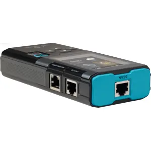 Probador multifunción de redes y líneas telefónicas (cables/PoE/velocidad de red/NCV) con LCD a color