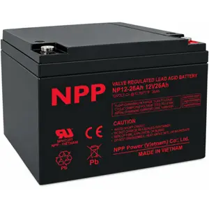 Bateria de Chumbo (Pb) 12V 26Ah Deep Cycle GEL