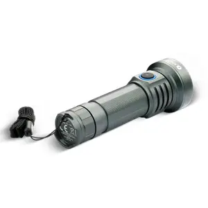 Linterna LED 1600lm recargable USB-C (2200mAh) en aluminio c/ batería sustituible