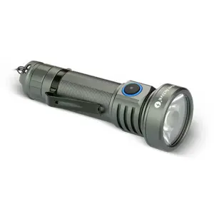 Lanterna LED 1600lm recarregável USB-C (2200mAh) em alumínio c/ bateria substituível