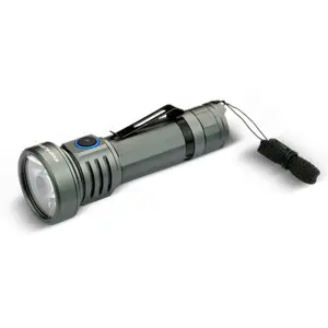 Linterna LED 1600lm recargable USB-C (2200mAh) en aluminio c/ batería sustituible