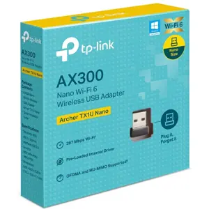 Adaptador Nano USB Wi-Fi 6 AX300 (287Mbps) 2.4GHz