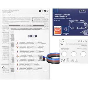Pinça de Medição Trifásica Wi-Fi 230/400V 63A Ø9.8mm (compatível c/ Tuya)