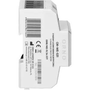 Medidor digital de consumo de energia trifásico (80A) bidirecional c/ MID p/ calha DIN