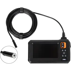 Câmara de inspecção visual (boroscópio) 2Mpx + display LCD 4.3'' a bateria - 5m