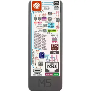 Módulo PoE con ESP32-P4 16MB 10/100Mbps con LED RGB + botón + IR