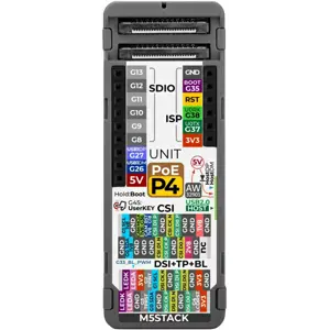 Módulo PoE con ESP32-P4 16MB 10/100Mbps con LED RGB + botón + IR