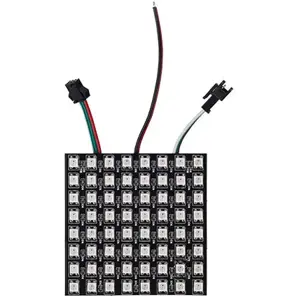 Módulo matriz RGB de 64 LEDs Endereçaveis (8x8) WS2812B 5VDC