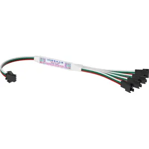 Amplificador Mini TTL 1 Entrada 4 Saídas para Sinal LED 5-24V