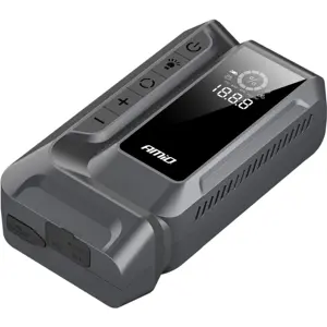 Arrancador de Carro (Jump Starter) 1600A 4-em-1 c/ compressor + Powerbank 12.000mAh + Lanterna