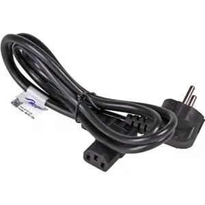 Cabo de alimentação schuko angulada 90º - IEC C13 (3 pinos) fêmea 90º - 3.0m [3x0.75mm²]