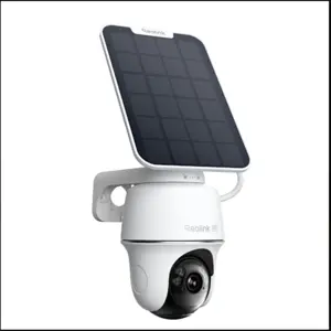 Câmara vigilância IP (Wi-Fi) 8MP IR10 com bateria + painel solar - IP64