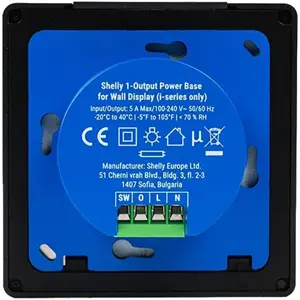 Ecrã Touch 4'' de Parede p/ Controlo Centralizado c/ Sensores, Wi-Fi 6 e Relé 5A - Preto