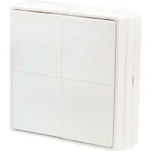 Comando Ativador de Cenários Bluetooth/Zigbee c/ 4 Botões (16 Ações) e Adaptador Portátil