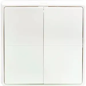 Comando Ativador de Cenários Bluetooth/Zigbee c/ 4 Botões (16 Ações) e Adaptador Portátil