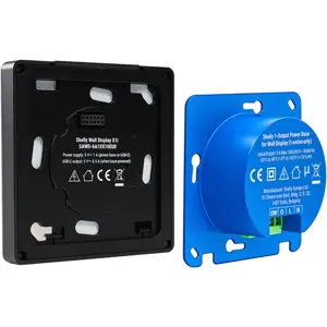Ecrã Touch 4'' de Parede p/ Controlo Centralizado c/ Sensores, Wi-Fi 6 e Relé 5A - Preto