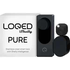 Fechadura Inteligente sem Fios c/ Gateway Wi-Fi e Comando BLE - Compatível com Shelly - Preta