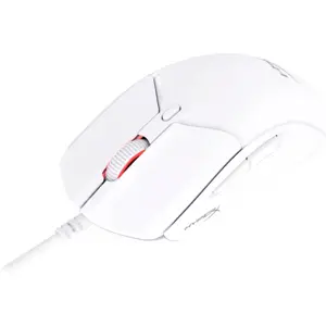 Rato gaming óptico 26000 DPI com fio 6 botões RGB - branco