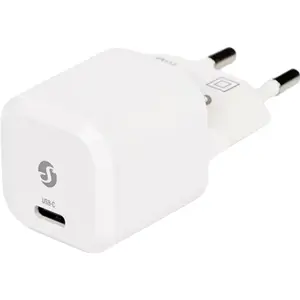 Carregador 30W GaN 1x USB-C PD/PPS - Branco