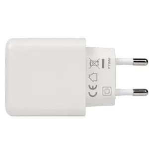 Carregador 65W GaN 1x USB-C PD + 1x USB-A - Branco